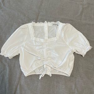 Puff Sleeve Crop Top